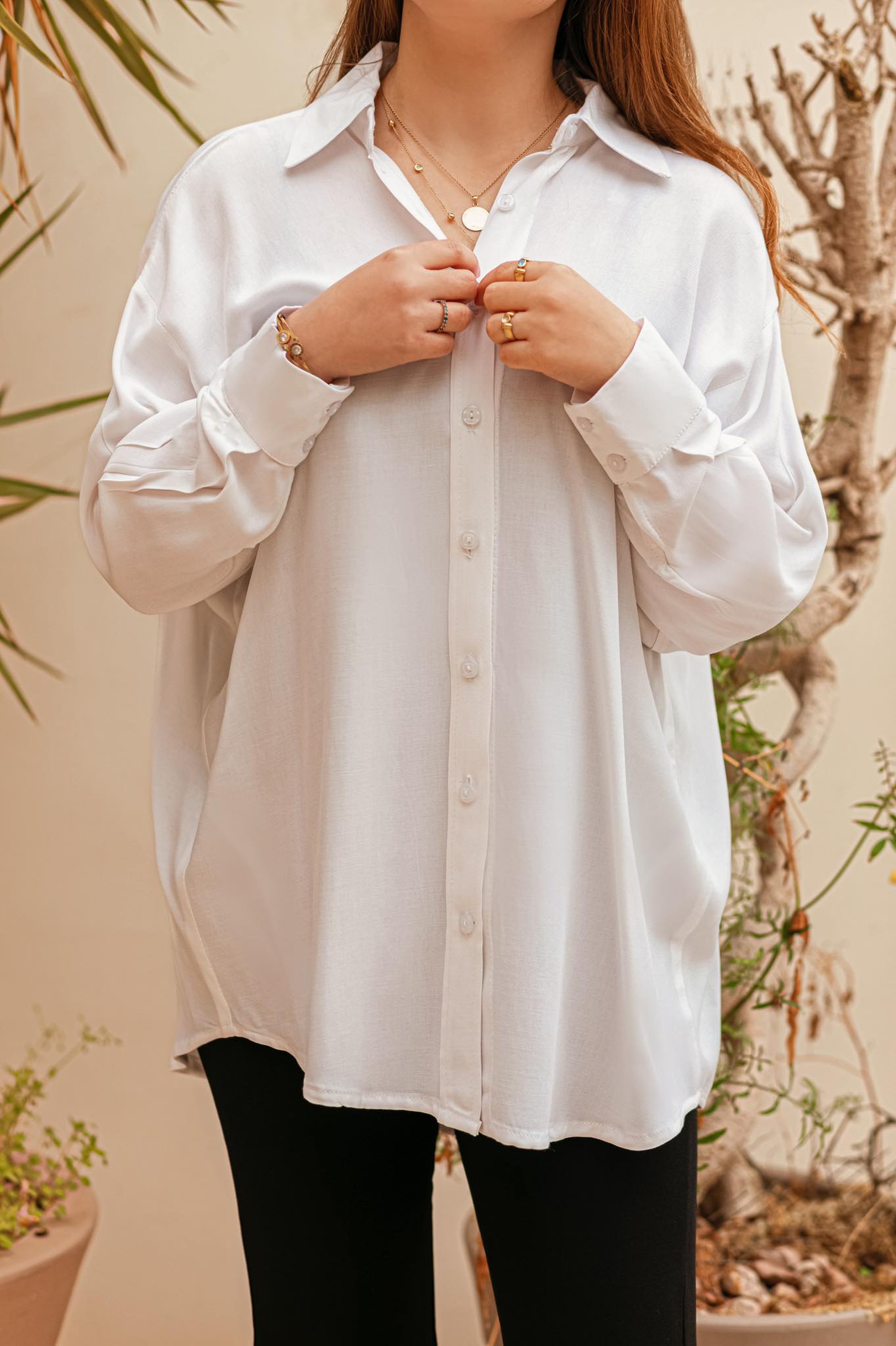 CHEMISE OVERSIZE BLANCHE